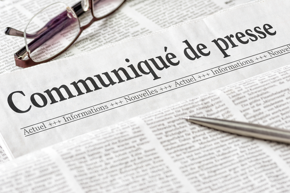 communiqué de presse