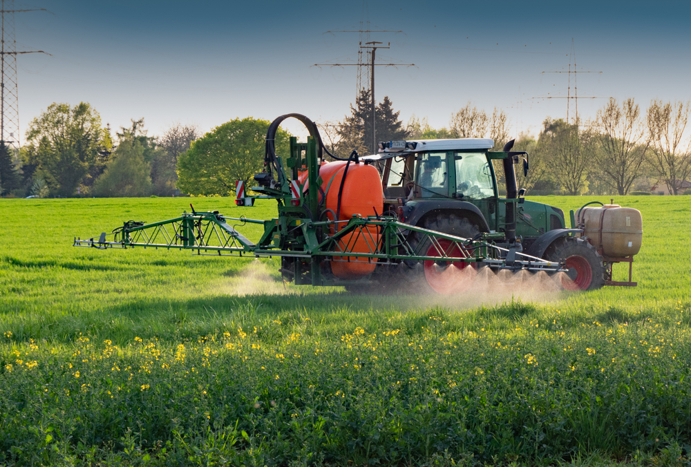 Tracteur glyphosate