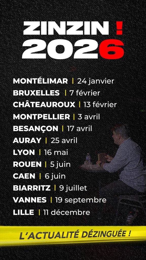 tournée Zinzin 2026