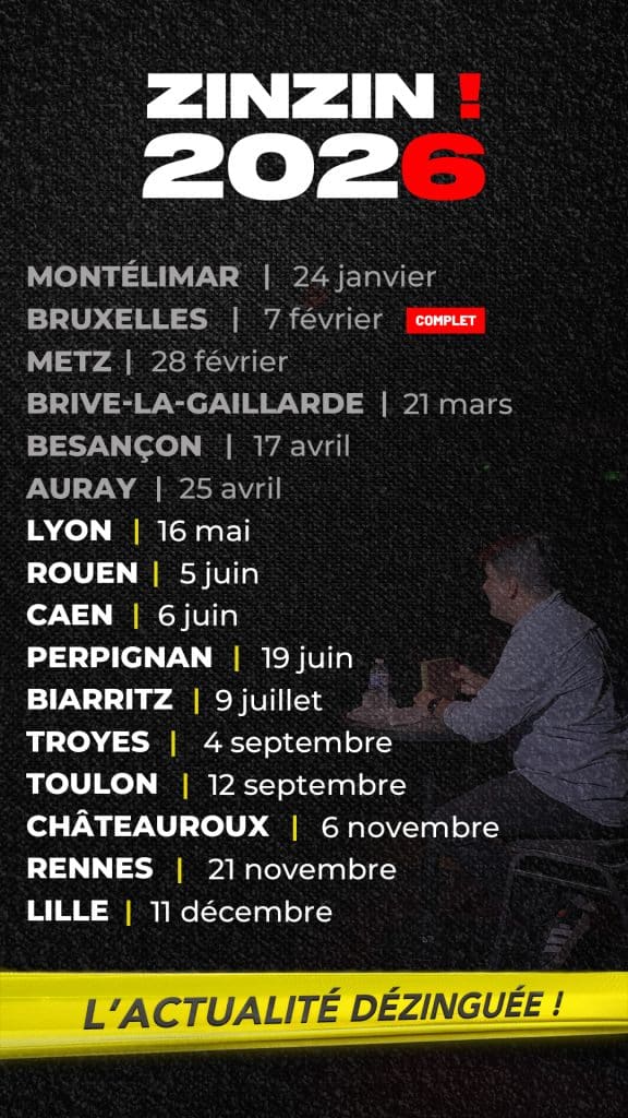 Zinzin! tournée 2026