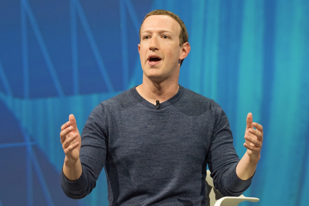 Mark Zuckerberg, PDG de Meta, lors d'une conférence
