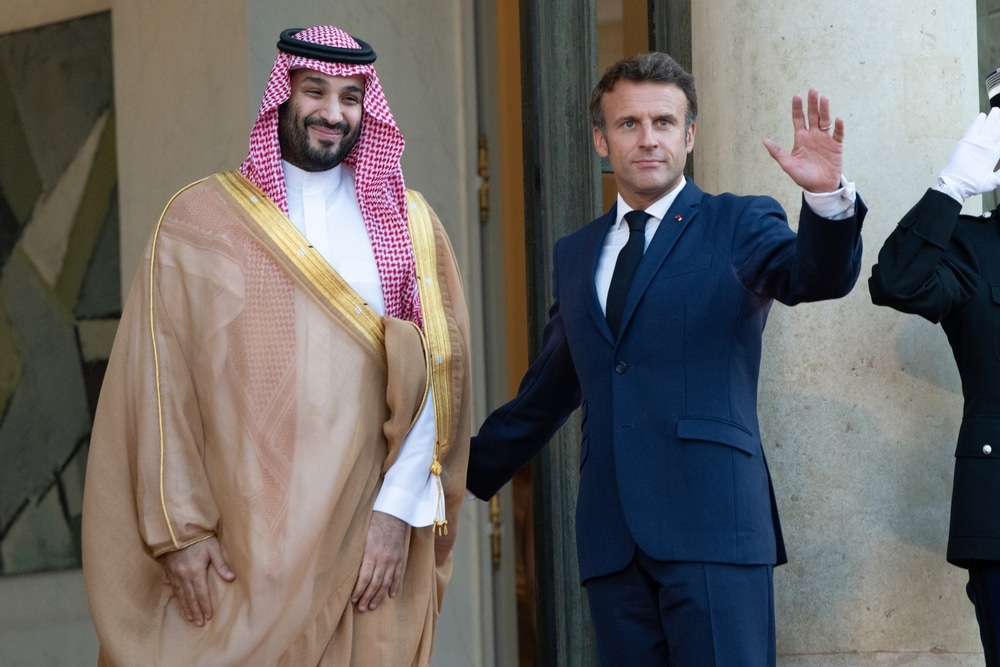 Emmanuel Macron accueille le prince héritier saoudien Mohammed ben Salmane à l'Élysée