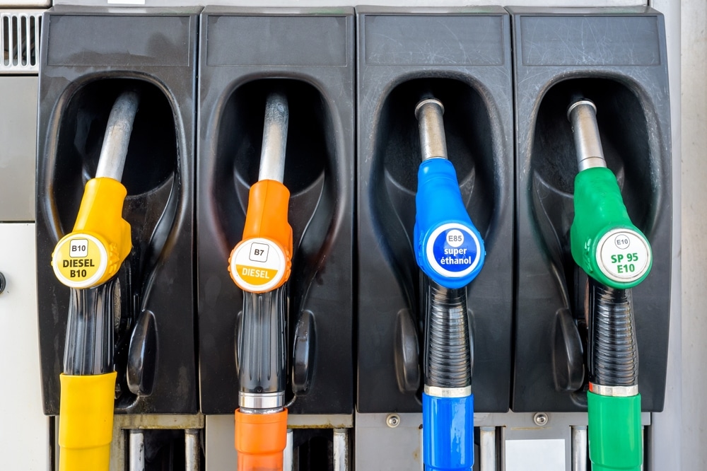 Pistolets de pompes à carburant, dont celui du superéthanol E85